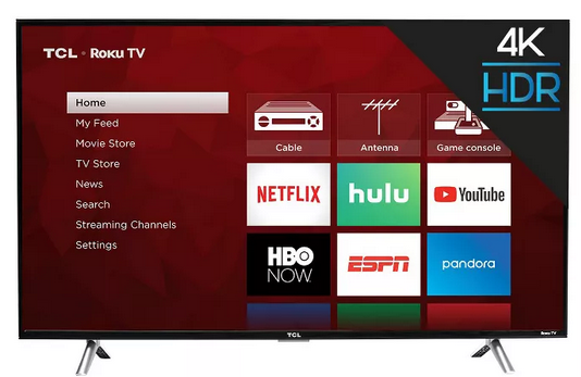 Save $50 On TCL 43&quot; Roku 4K UHD HDR Smart TV