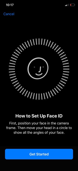 Add Face Id to iPhone X for the first time