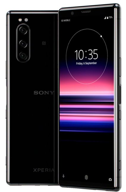 $150 Discount on Sony - XPERIA 5 with 128GB Memory Cell Phone (Unlocked) - Black