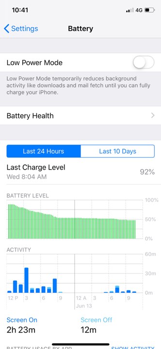 1view battery info
