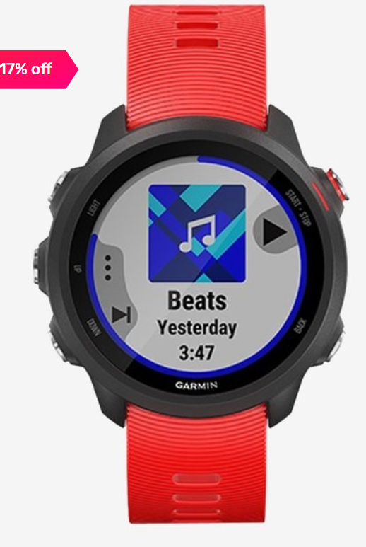 Get 17% OFF - Garmin Forerunner 245 Music Smartwatch (Lava Red)