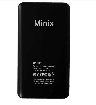 Get 72% OFF - Minix 10000 mAh Power Bank, Black S1001
