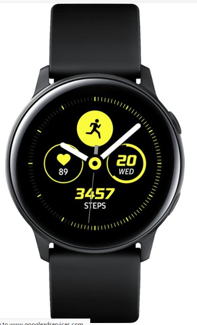 Save $80 On Samsung - Galaxy Watch Active Smartwatch 40mm Aluminum - Black