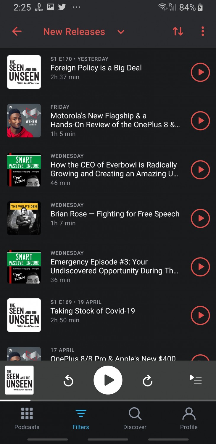 pocket casts app podcast art keeps disappearing on android