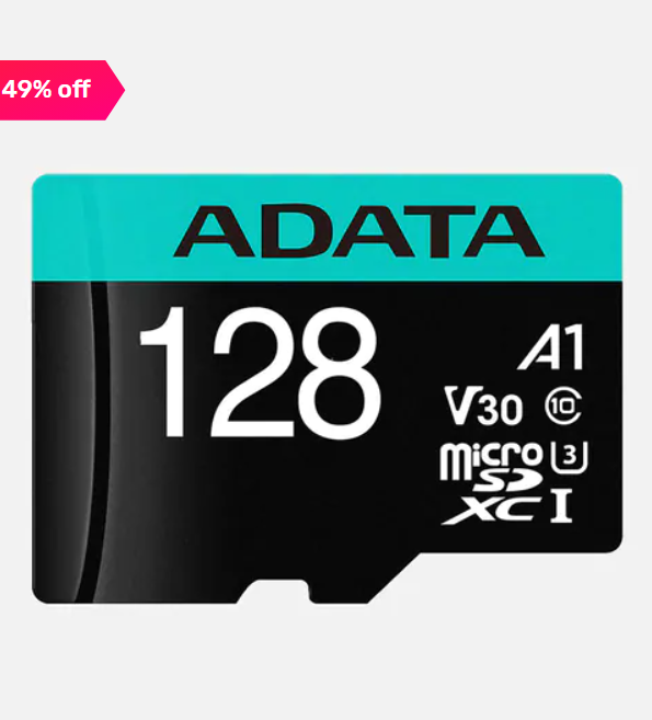 Get 49% OFF on ADATA 128GB Class 10 MicroSD Memory Card