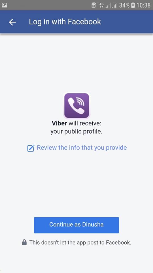 Quickly connect your Viber to Facebook