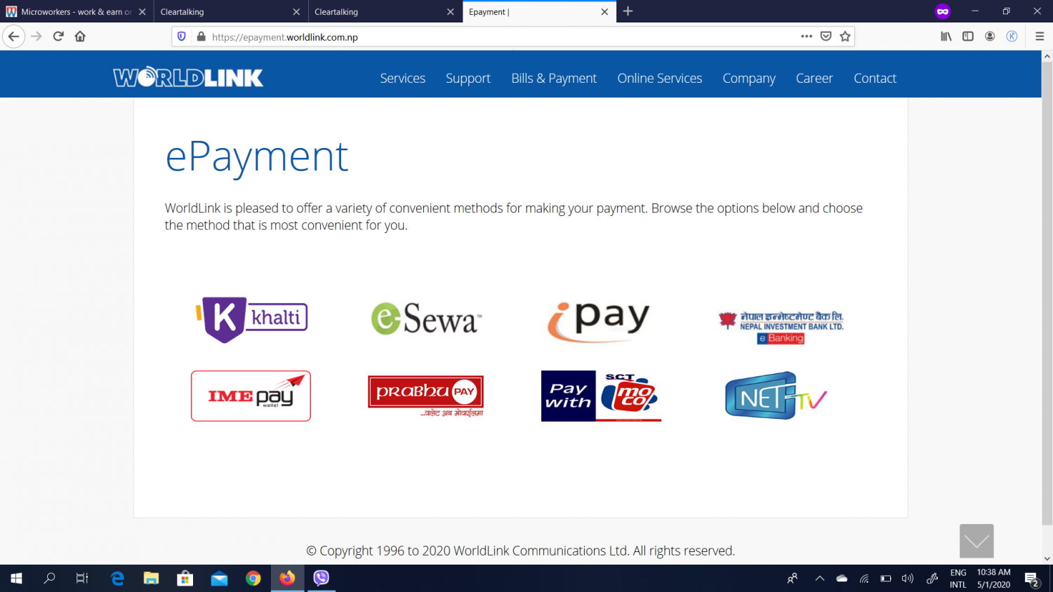 Worldlink cashback offer for digital wallet Khalti payment
