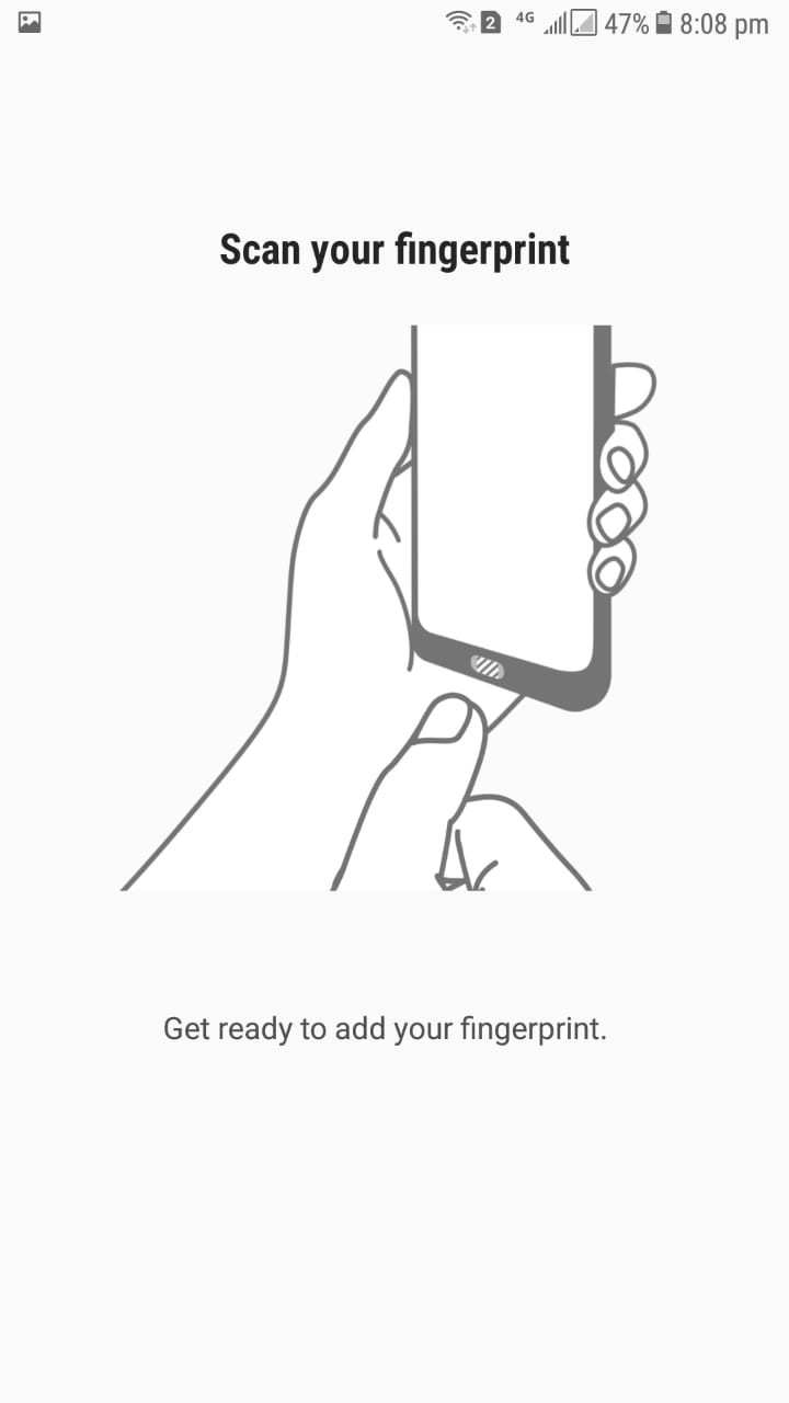 3 Now select Finger Print Scanner option
