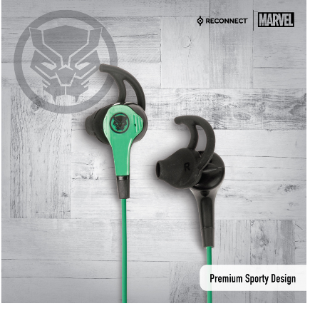 Save ₹1,300 on Reconnect Marvel Black Panther design Wired Earphone