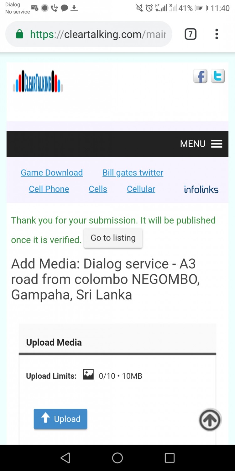 Dialog service - A3 road from colombo NEGOMBO, Gampaha, Sri Lanka