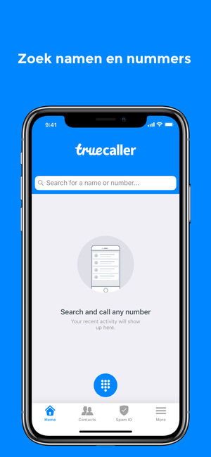 If you have any unknown number you can type it here and reveal the caller identity.