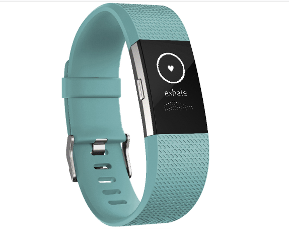 Get 24% OFF - Fitbit Charge 2 Heart Rate + Fitness Band (Large, Teal/Silver)