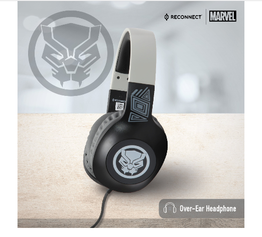 Get 33% OFF - Reconnect Marvel Black Panther Wired Headphone