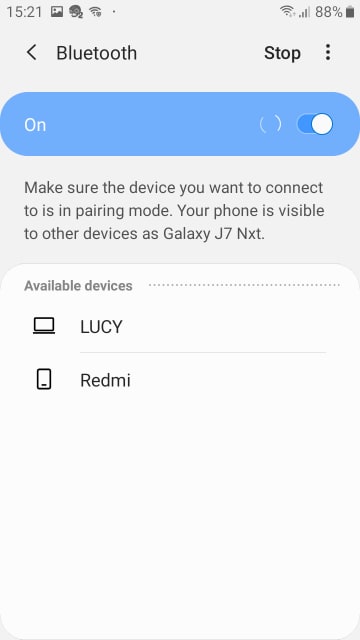 Quickly connect your Samsung J7 with other devices via Bluetooth