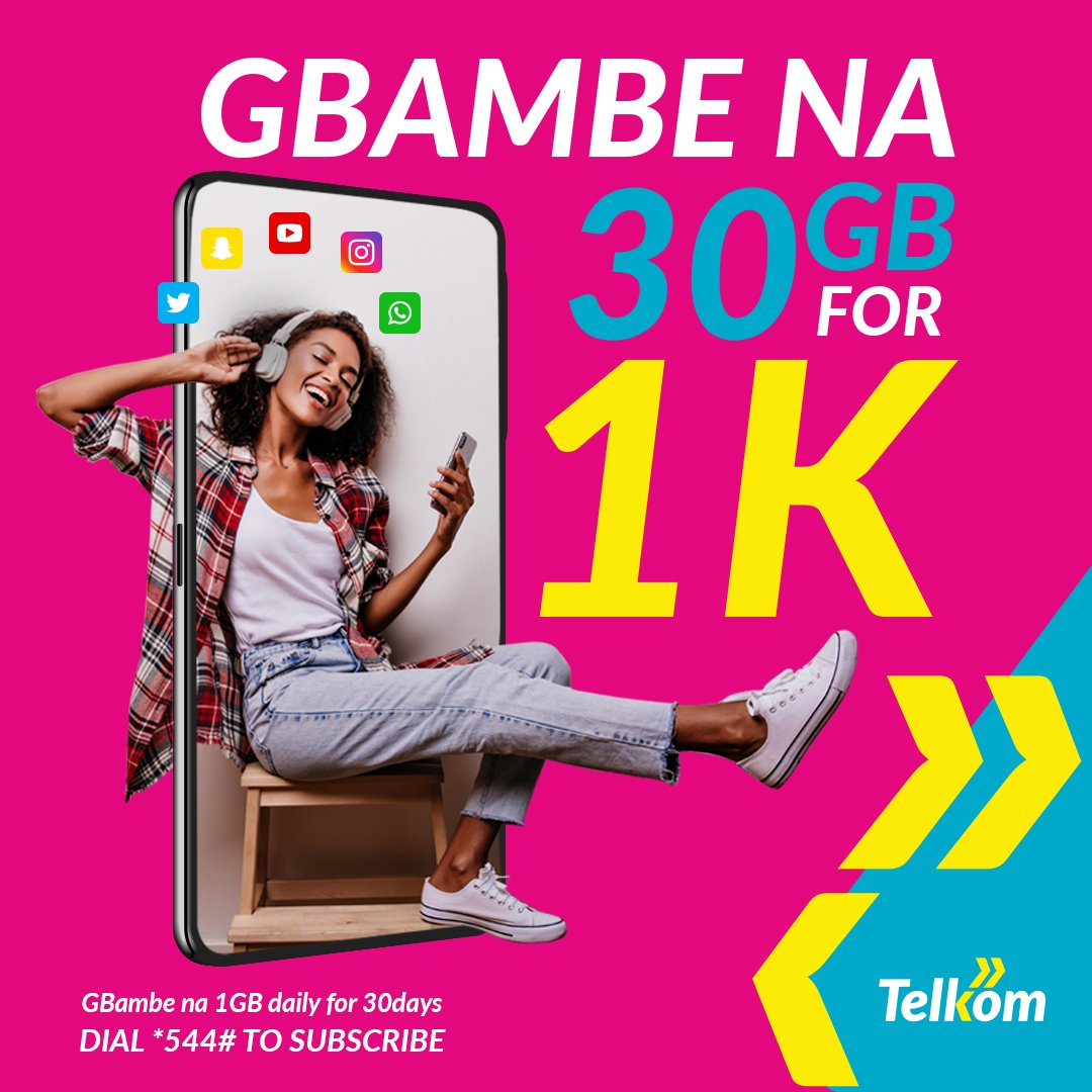 Telcom GBAMBE NA 30GB for 1K