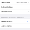 iPhone 13 Pro Max iCloud Mailbox Move Discarded Messages Into