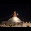 Stupa and full moon