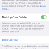 iPhone 13 Pro Max iCloud Backup Over Cellular
