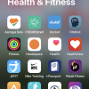 iPhone 13 Pro Max App Library Group Health &amp; Fitness