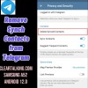 how to remove synced contacts from telegram