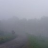 Chaukot Road covered by fog