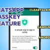 how you can generte passkeys for whatsapp