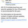 iOS Update Preparing Update