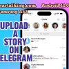 how to upload a story on telegram
