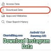 how to download your Instagram data