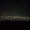 City lights seen from tip of Chaukot hill