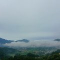 Dhulikhel bazar covered by clouds