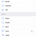 Integrated mail app