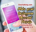 how to make your instagram account private