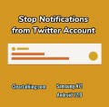 how to stop notifications from a specific account on X