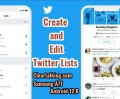 how to create and edit lists on X