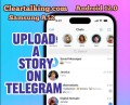 how to upload a story on telegram