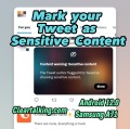 how to mark a tweet as sensitive