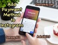 how to add payment methods to instagram