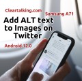 how you can add alt text to images on X