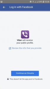 Quickly connect your Viber to Facebook