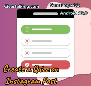 how to create a quiz on instagram post or story.