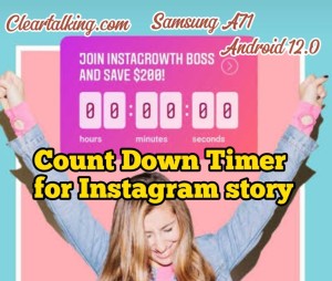 how to make a countdown timer for your instagram story
