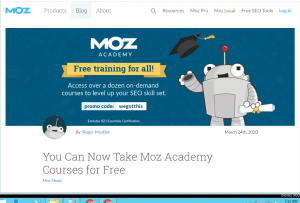 Moz free Training