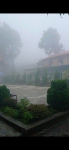 Fog covering the school of Chaukot