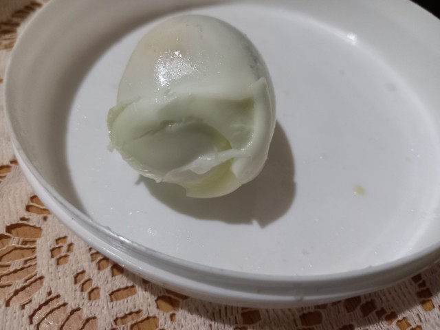Hard boiled kienyeji chicken egg