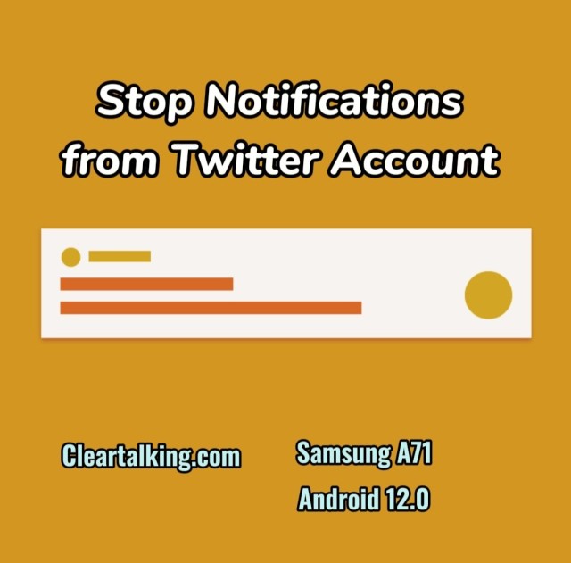 How do I turn off &quot;X&quot; Notifications from a Specific Account?