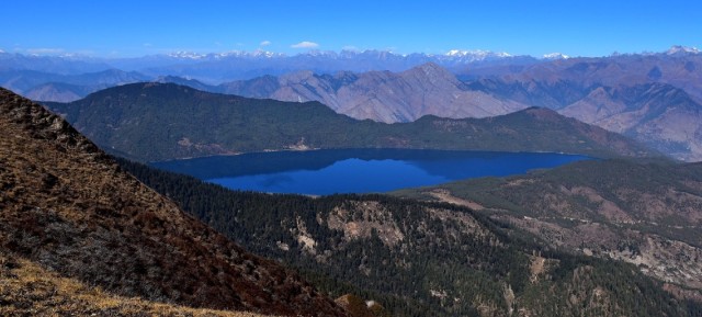 Collection of beautiful Rara lake and mountain near itlocated in Nepal.