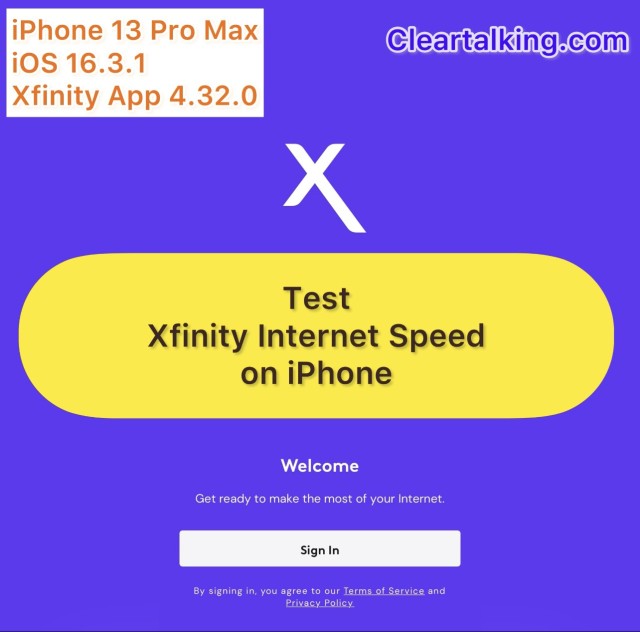 How to Check the Xfinity Internet Speed Using the Xfinity App on iPhone