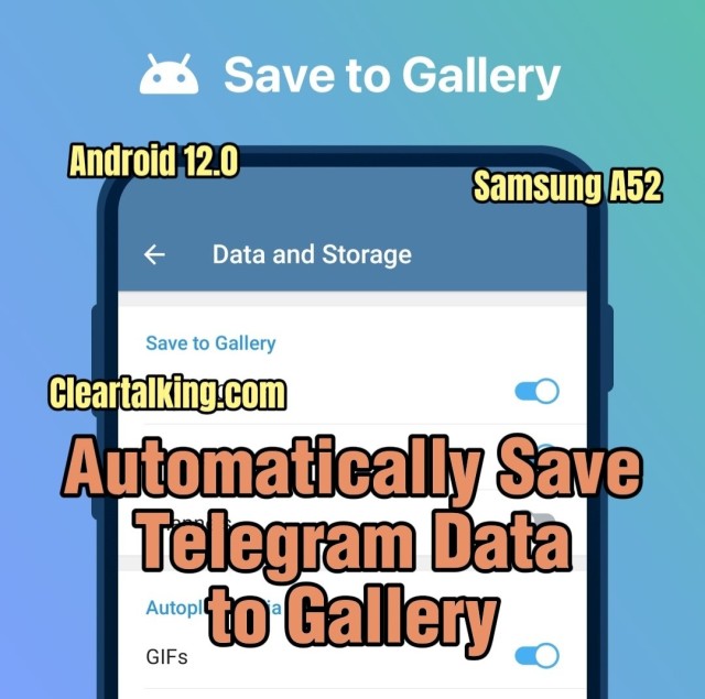 How can I save Media files from Telegram to gallery automatically?