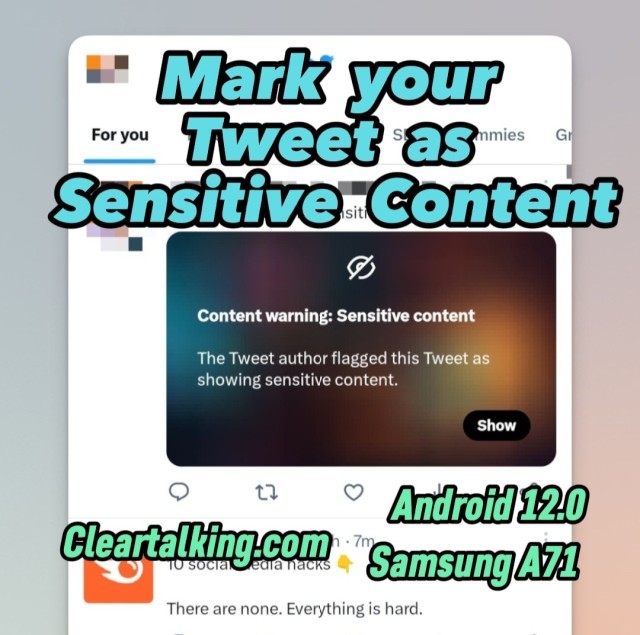 How can you Mark your Tweets as Sensitive on Twitter?